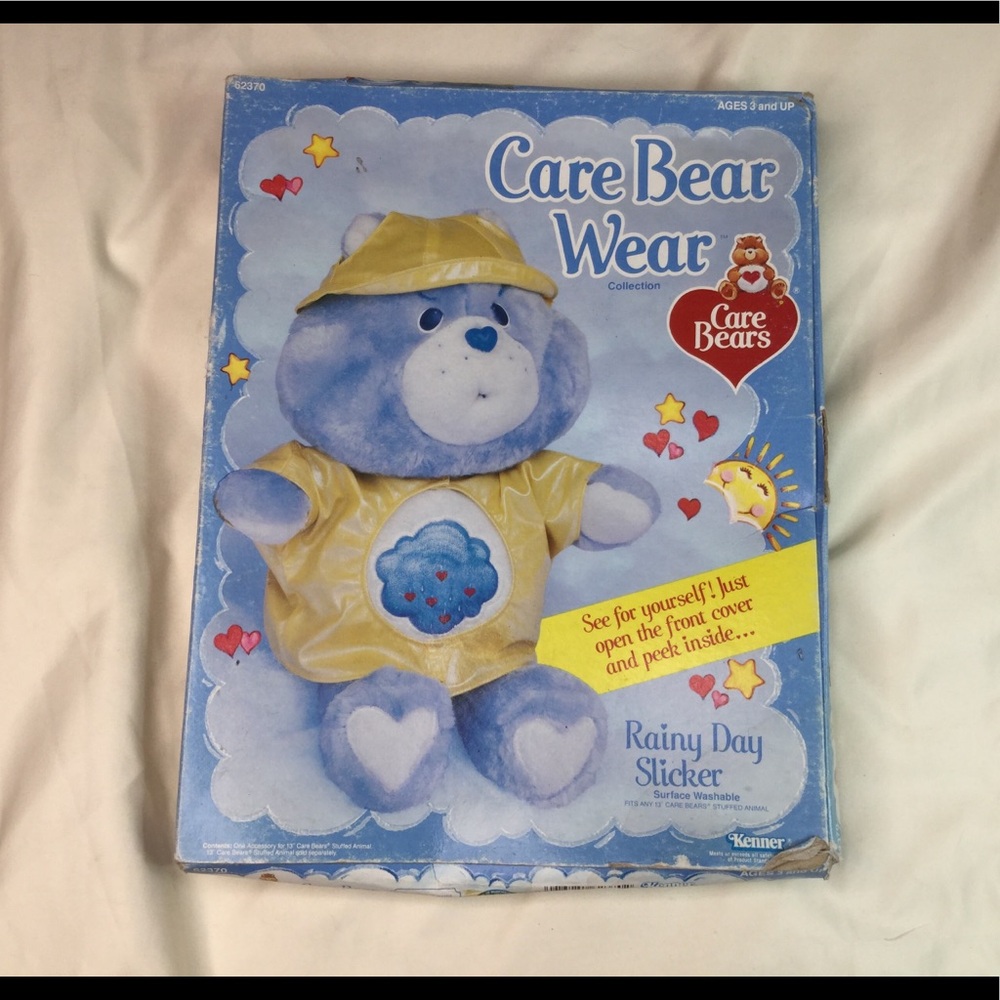 Vintage 80s Care Bear Wear Rainy Day Slicker NIP